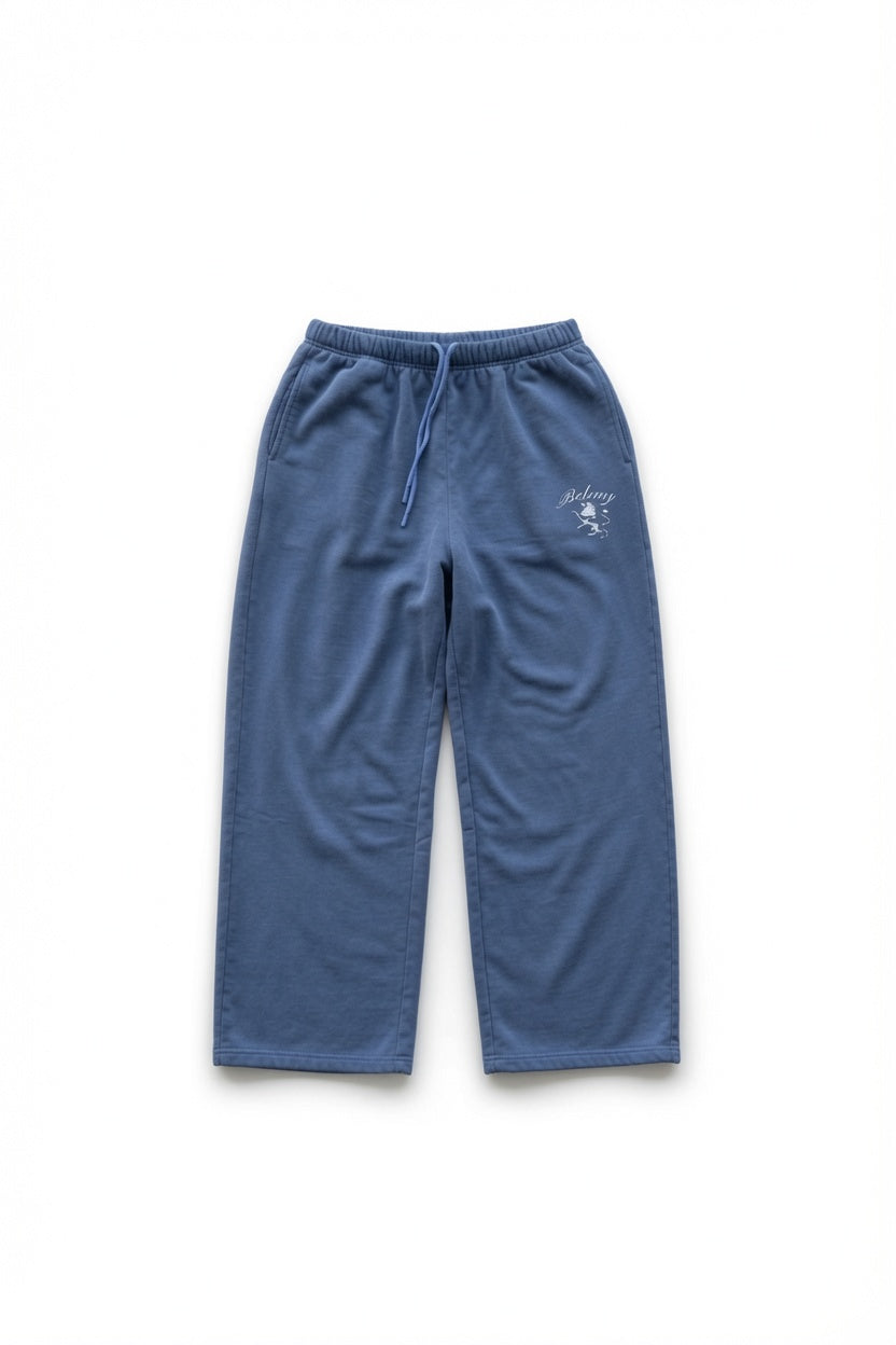 "Lion of Judah" wide-leg sweatpants
