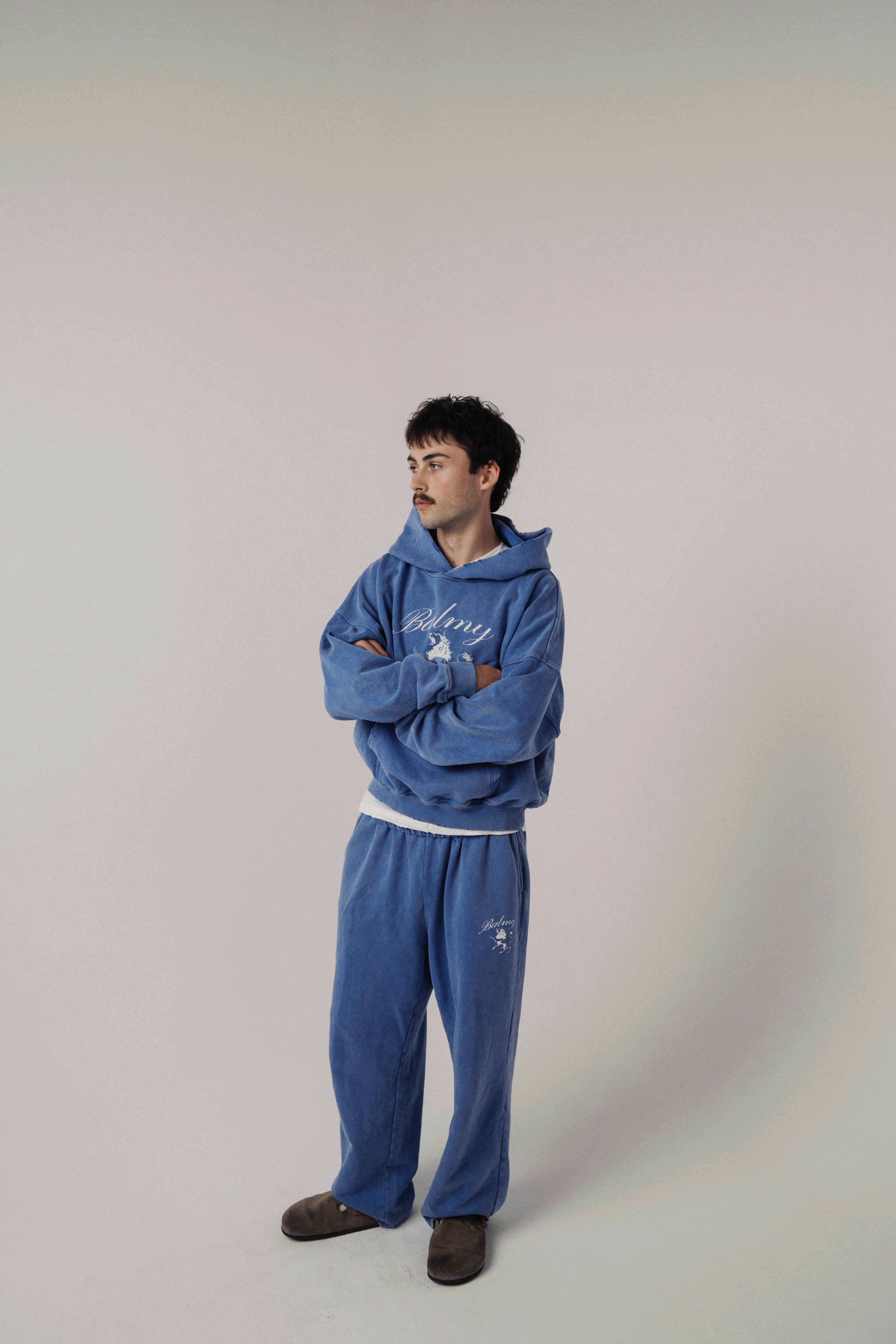 "Lion of Judah" wide-leg sweatpants