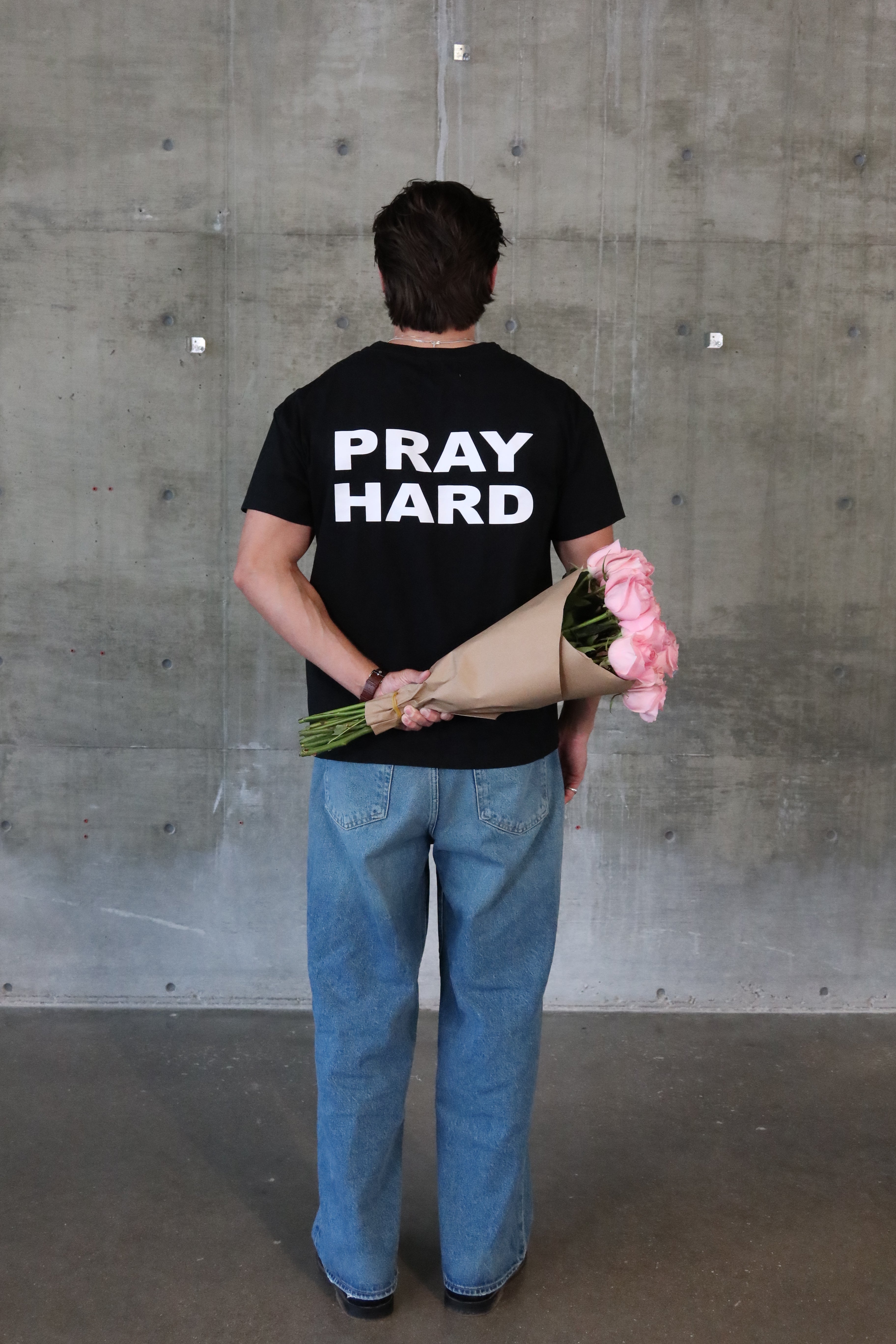 "PRAY HARD" TEE