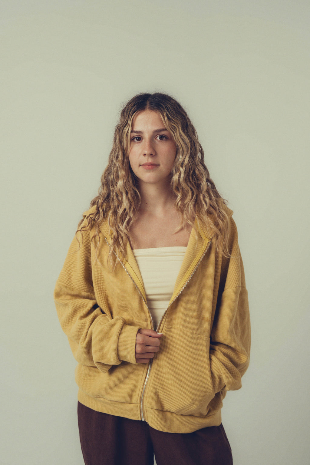 core waffle zip up