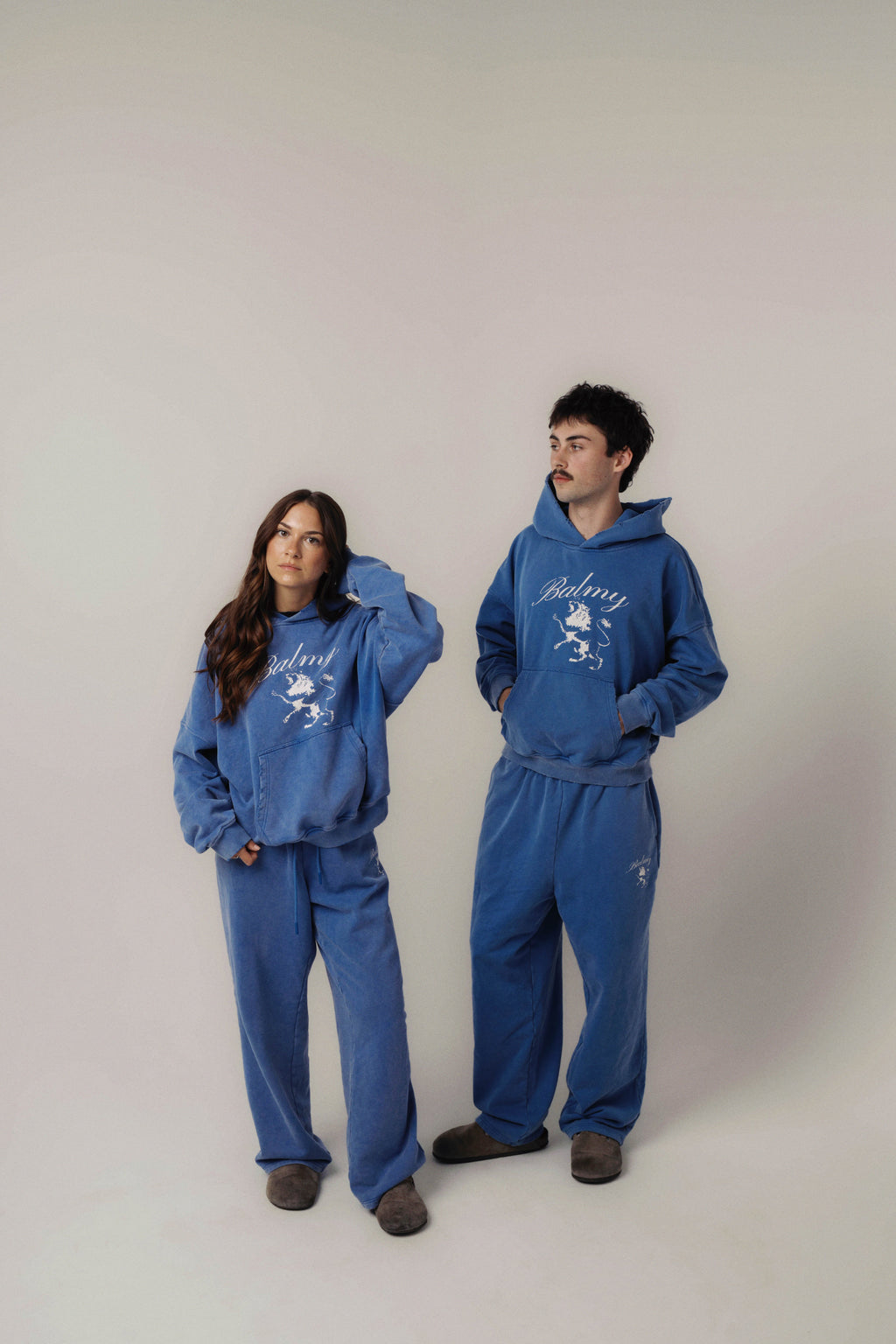 "Lion of Judah" wide-leg sweatpants