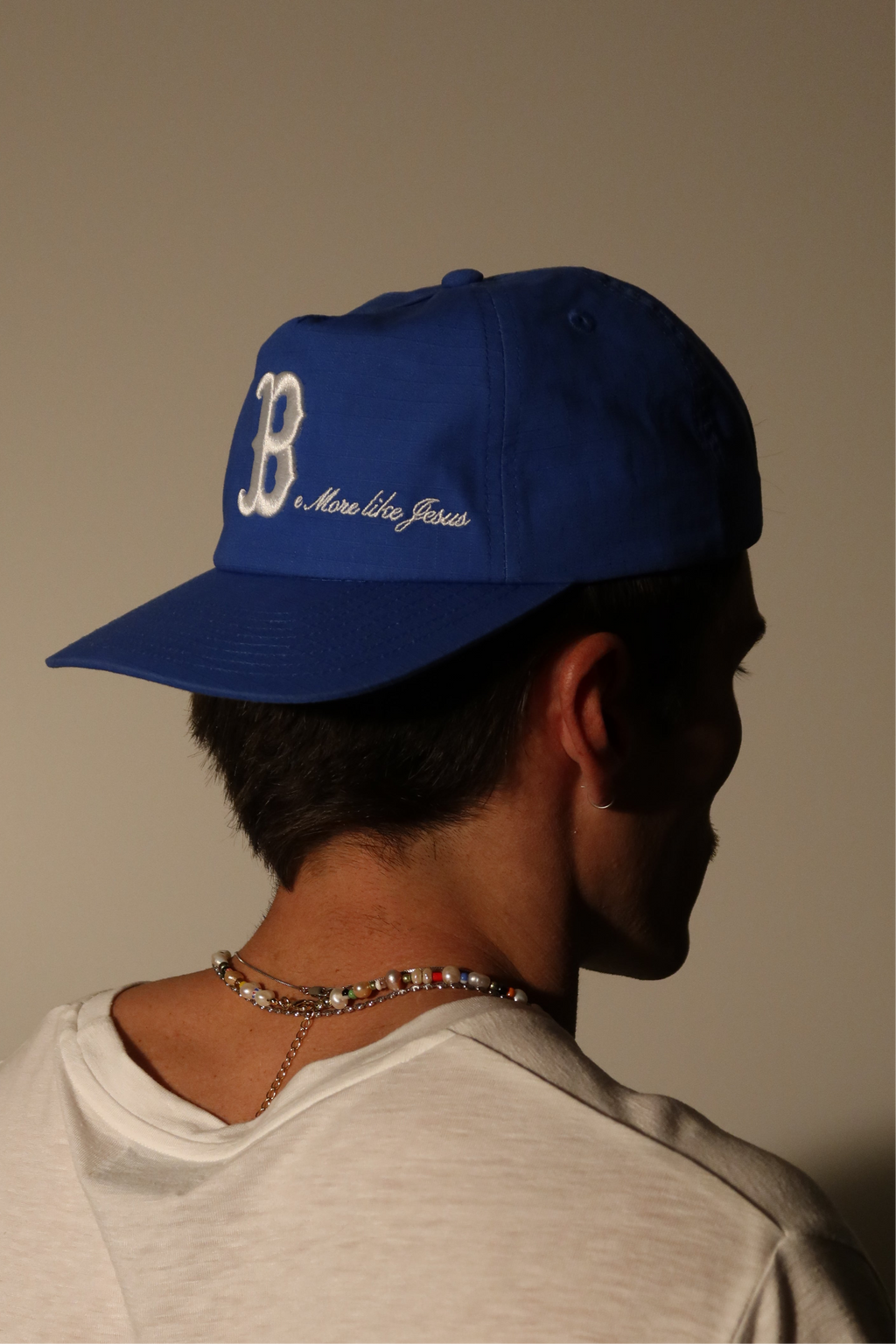 be like Jesus snapback (blue)